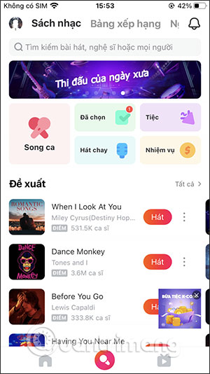 Giao diện chính