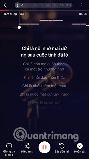 Giao diện hát karaoke