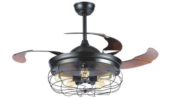 Quạt trần cánh xếp đèn Led Sinwa XD206