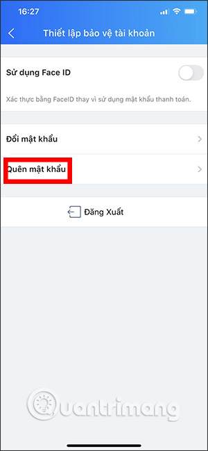 Quên mật khẩu