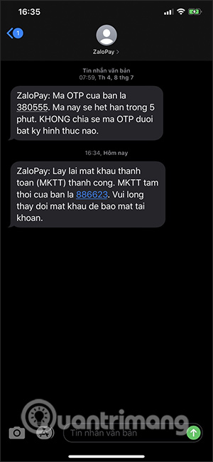 Mật khẩu tạm thời