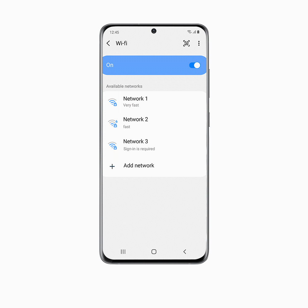 Chia sẻ mật khẩu Wi-Fi trên One UI 2.5