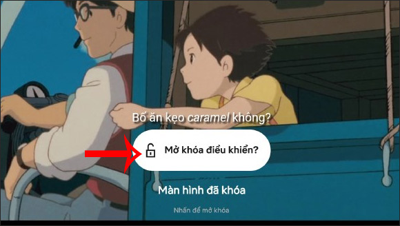 Mở lại khóa màn hình