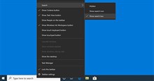 Cách ẩn/hiển thị hộp/biểu tượng tìm kiếm trên Taskbar trong Windows 10