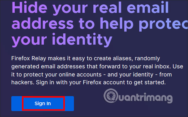 Đăng nhập tài khoản Firefox