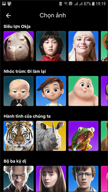 Chọn ảnh hồ sơ mới