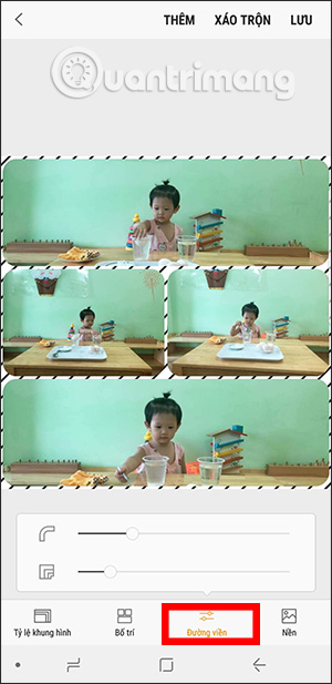 Chỉnh đường viền ảnh