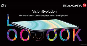 ZTE Axon 20 5G: Smartphone camera selfie ẩn dưới màn hình đầu tiên trên thế giới chính thức lộ diện