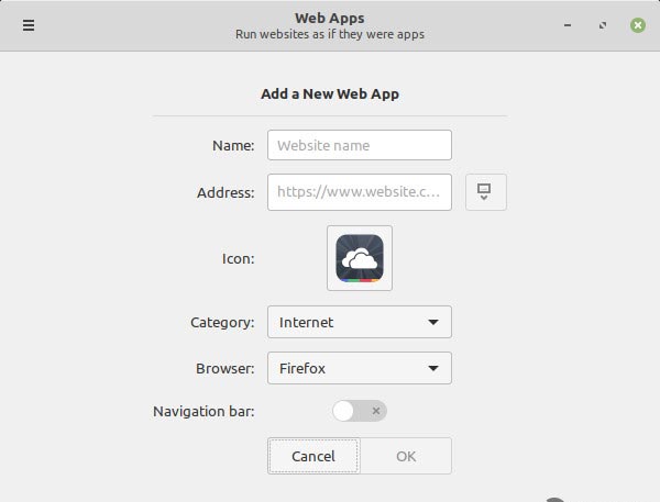 web app manager linux mint2*118349