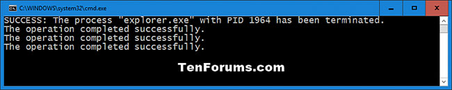 Bạn sẽ thấy màn hình tạm thời chuyển sang màu đen khi một Command Prompt mở ra và đóng lại
