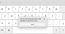 Microsoft đưa tính năng điều khiển con trỏ bằng phím space của iOS lên Windows 10