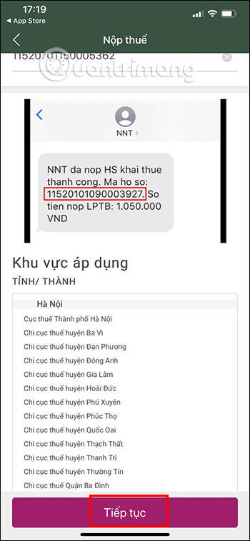 Nơi áp dụng