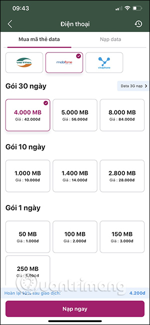 Gói Mobifone