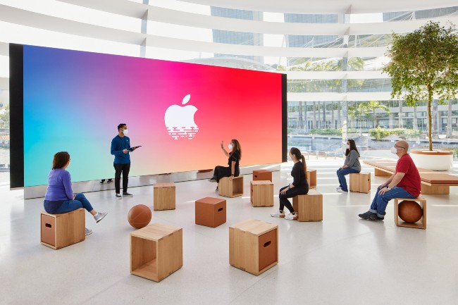 Apple Marina Bay Sands cũng có khu vực dành riêng cho lớp học Today at Apple