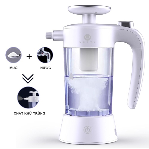 Bình điện phân Ultty SKJ-CRS01 tạo chất diệt khuẩn chỉ từ muối và nước.