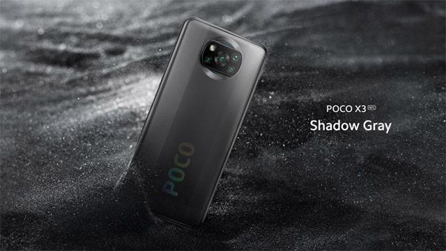 Poco X3 NFC màu xám bóng đêm