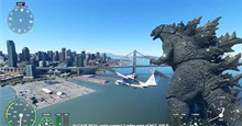 Godzilla xuất hiện trong Microsoft Flight Simulator