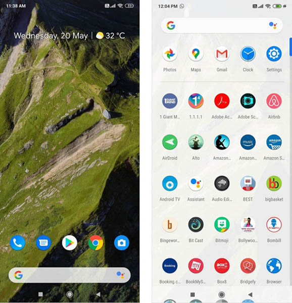 Giao diện Android thuần