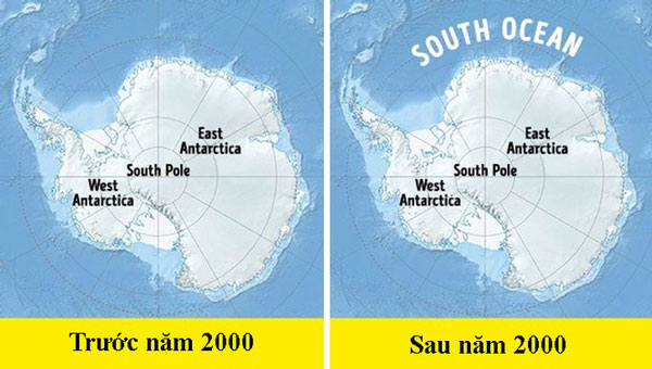 Trái đất có 5 đại dương