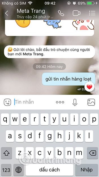 Chọn 1 tin nhắn