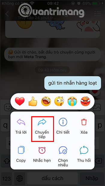 Chuyển tiếp tin nhắn