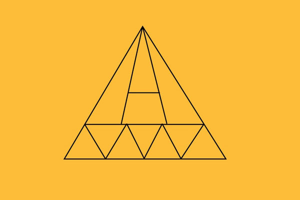 Hình dưới đây có bao nhiêu hình tam giác?