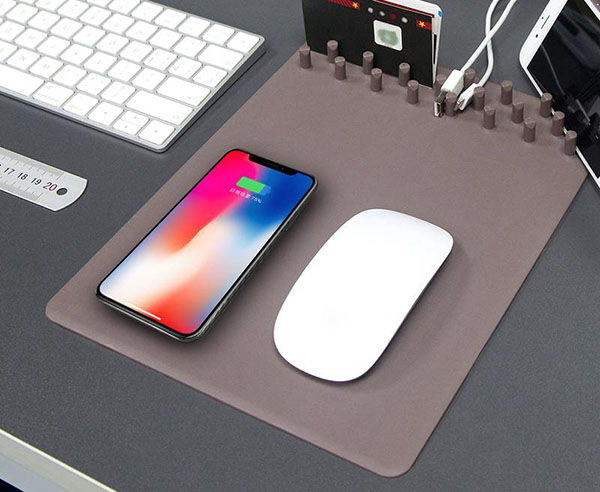 Lót chuột kiêm sạc không dây