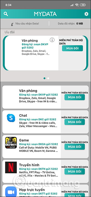 Các gói data