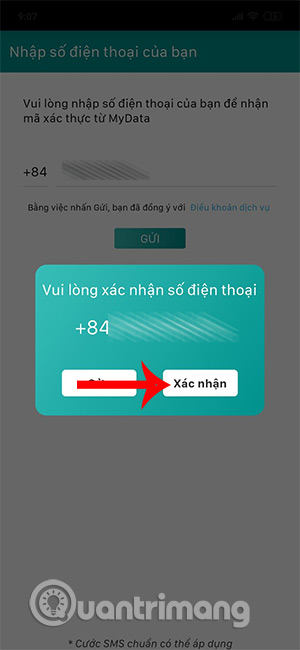 Xác thực số điện thoại