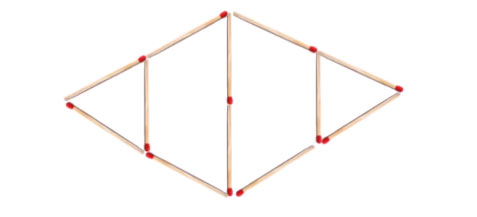 Bỏ đi 4 que diêm 