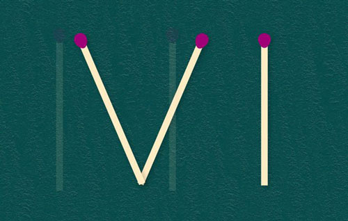 Di chuyển que diêm thành 6