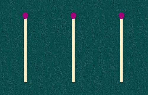 Di chuyển hai que diêm để tạo thành 6 mà không bẻ chúng