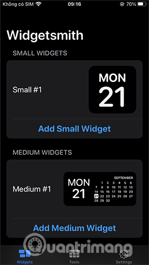 Widgetsmith widget đẹp cho iPhone