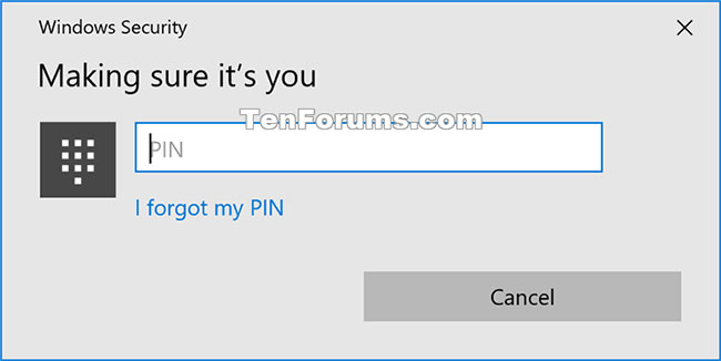 Nhập mã PIN để xác nhận