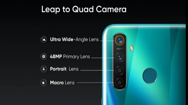 Cụm 4 camera của Realme 5 Pro