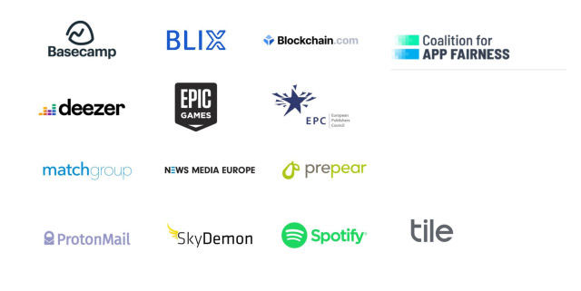 Các thành viên đầu tiên của Coalition for App Fairness