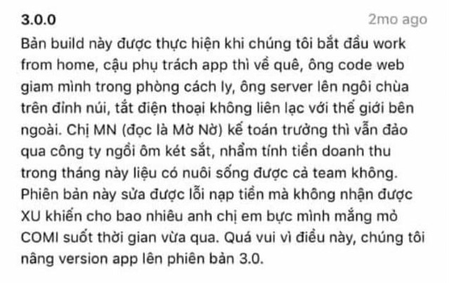 Còn đây là những thông báo cập nhật kèm theo những tâm tư trong mùa dịch COVID-19
