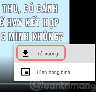 Chọn Tải xuống để tải video về máy