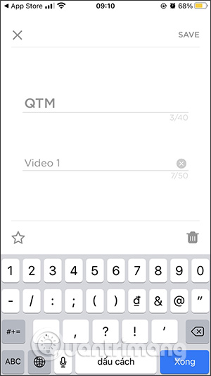 Nhập chữ vào video