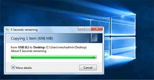 Khắc phục lỗi bản copy file bị kẹt ở 5 giây còn lại