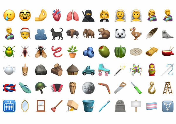 Khá nhiều emoji về côn trùng mới được cập nhật