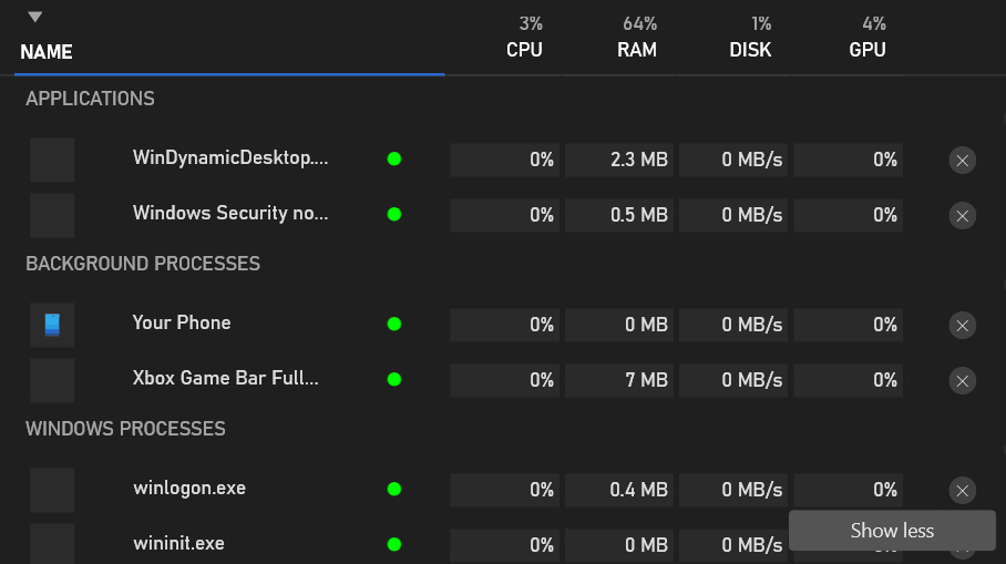 Windows 10 ra mắt công cụ Task Manager riêng cho game thủ