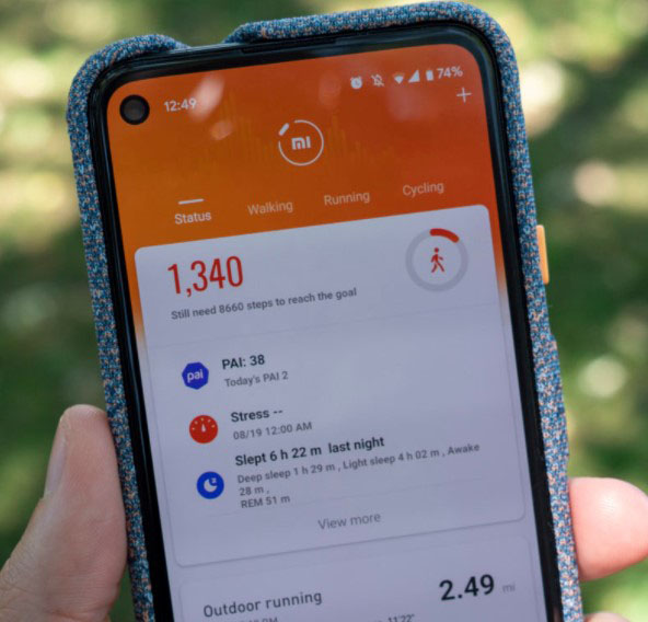 Ứng dụng Mi Fit khá khó sử dụng