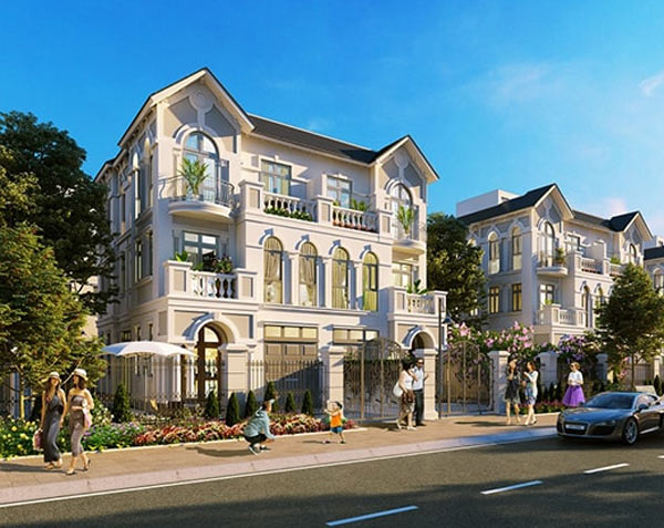 Biệt thự song lập theo phong cách tân cổ điển đẹp