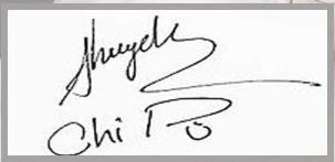 Mẫu chữ ký của Chi Pu