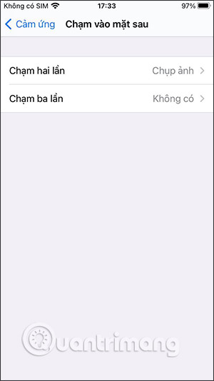 Chọn thao tác