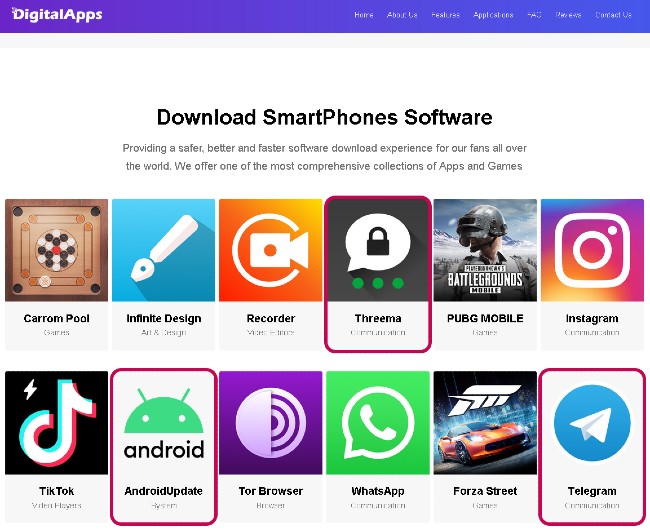 Xuất hiện app Telegram, Threema giả mạo, chứa mã độc spyware