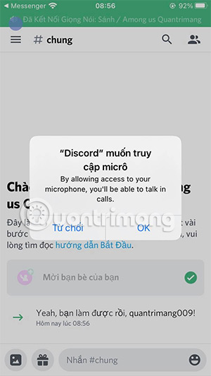 chat qua mic among us