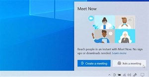 Cách thêm/xóa biểu tượng Meet Now trên Taskbar trong Windows 10