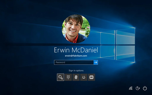 Màn hình đăng nhập của Windows 10
